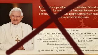 El acto de Ganswein, cancelado