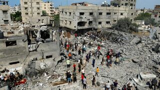 Destrucción en Gaza