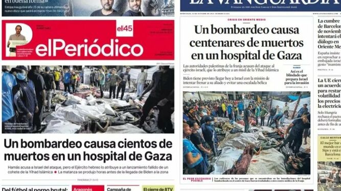 Masacre en Gaza, vista por la prensa