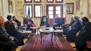 Los patriarcas y jefes de las Iglesias en Jerusalén
