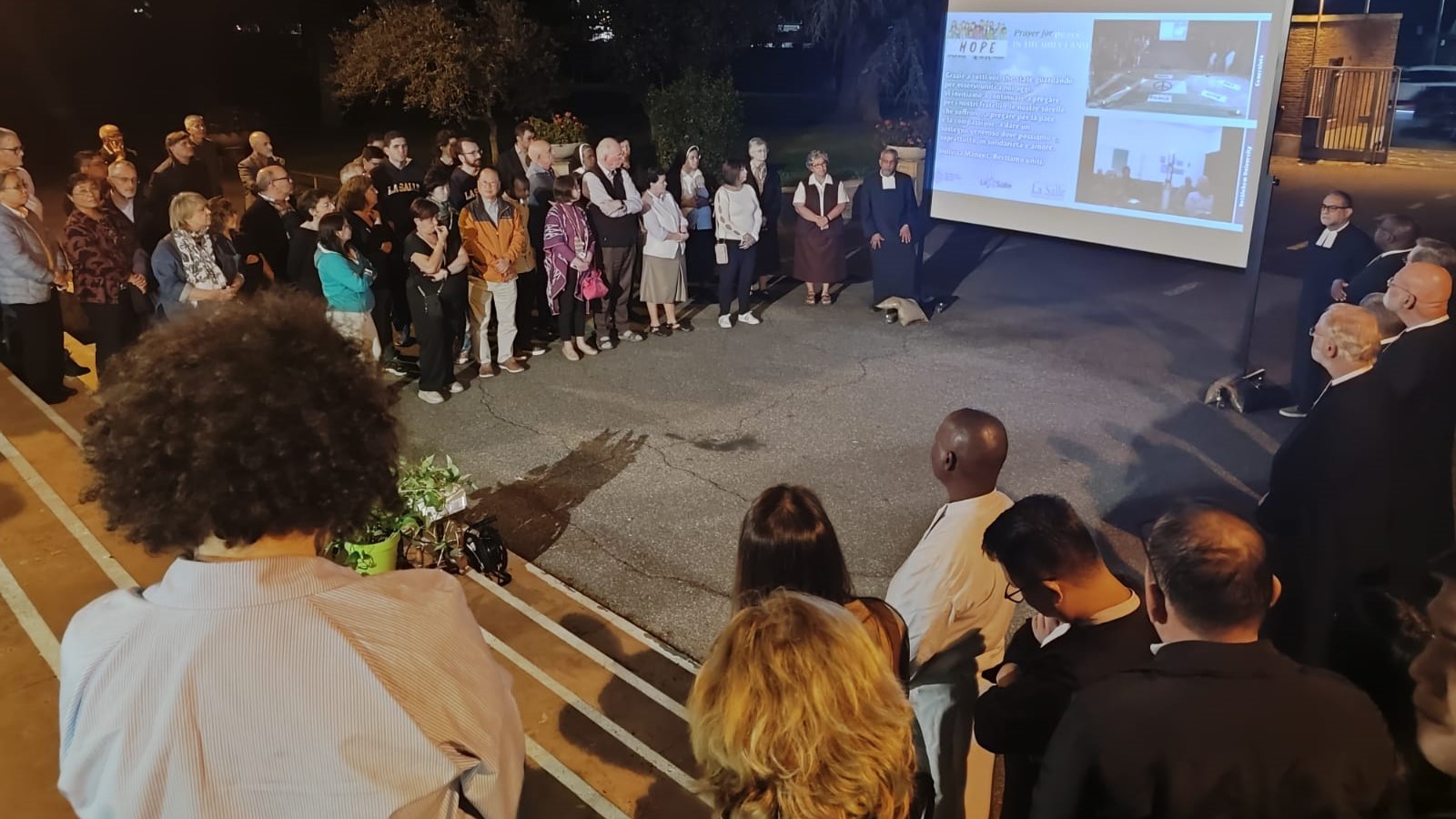 Oración por la Paz en la Casa General de La Salle