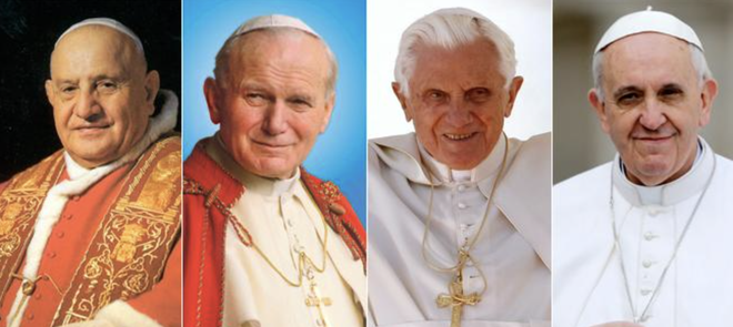 Los últimos Papas