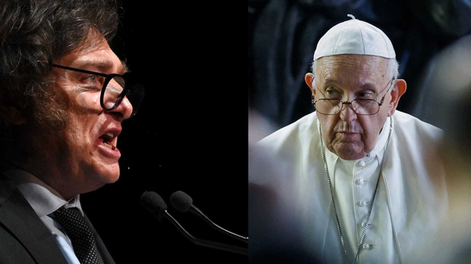 Milei y el papa Francisco