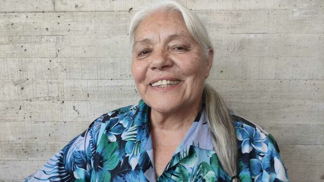 Irene Rojas integrante de la organización del acto