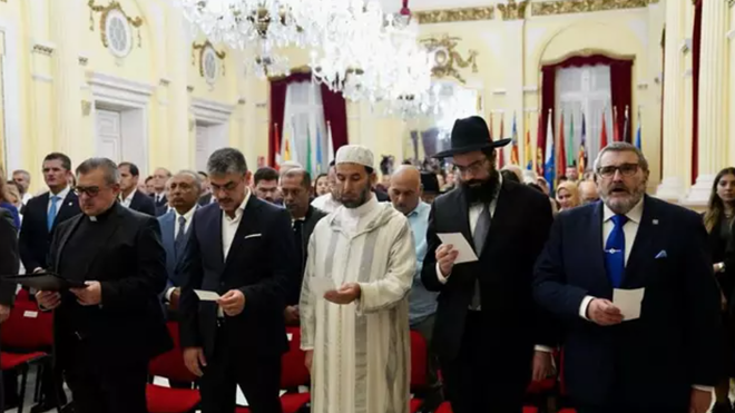 Acto por la paz en Melilla de las cuatro religiones