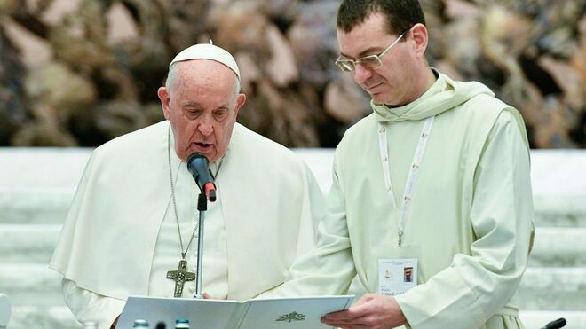 El Papa, durante la Congregación General