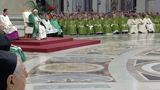 Francisco en la misa de clausura