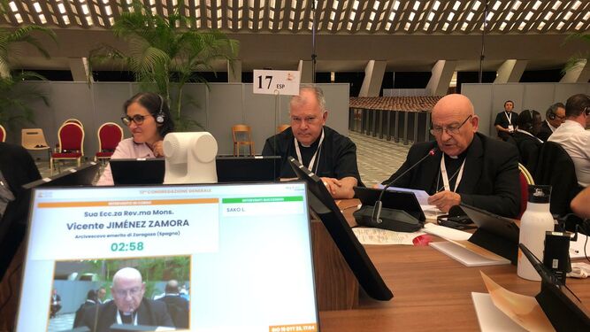 Intervención de Vicente Jiménez en una de las sesiones del Sínodo de la Sinodalidad