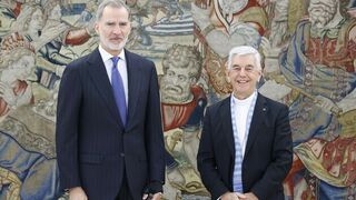 Felipe VI, con Kike Figaredo