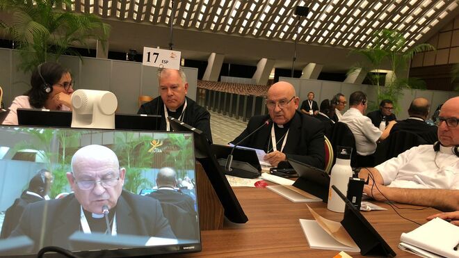 Vicente Jiménez interviene en la asamblea sinodal