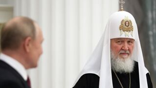El patriarca Kirill con el presidente Putin