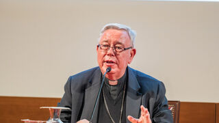 Hollerich durante la lección inaugural