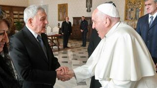 El Papa y el señor Abdul Latif Jamal Rashid, Presidente de Irak