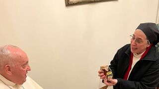 Sor Lucía Caram, con el Papa Francisco