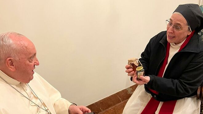 Sor Lucía Caram, con el Papa Francisco