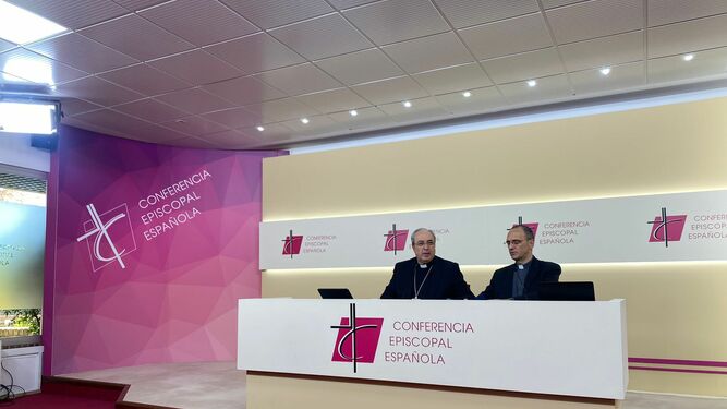 Magán y Josetxo Vera, en la rueda de prensa