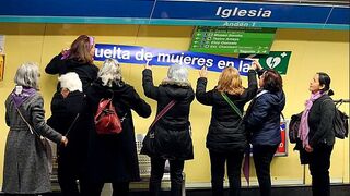 Acto reivindicativo de Revuelta de Mujeres en la Iglesia