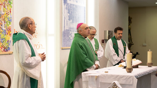 Enrique Benavent, durante la eucaristía