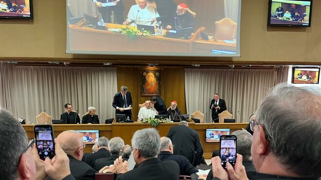El Papa, fotografiado por los obispos españoles