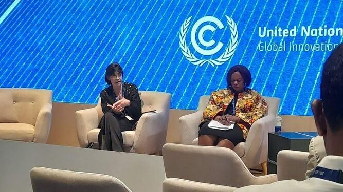 Emilce Cuda en la COP28