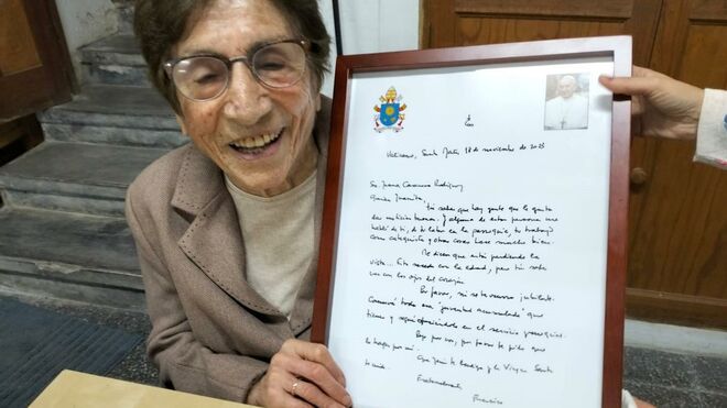 La carta del Papa a Juanita