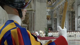 Francisco en la fiesta de la Virgen de Guadalupe