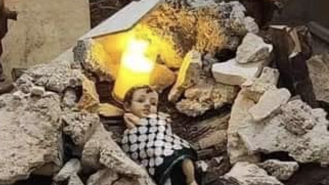 Jesús entre los cascotes de Gaza