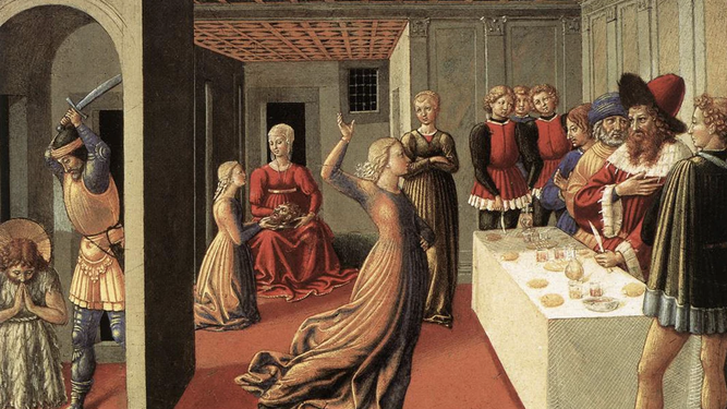 Cuadro 'El baile de Salomé', de Bonozzo Gozzoli
