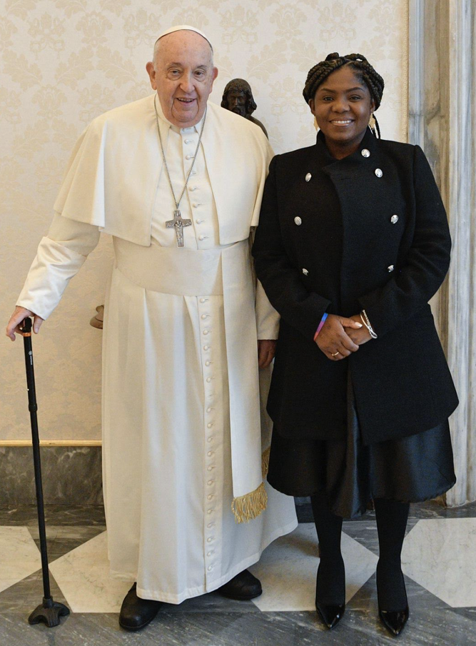 El Papa y Francia Márquez