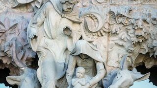 Fachada del nacimiento de la Sagrada Familia