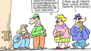 Gafas para no ver el sufrimiento de los demás