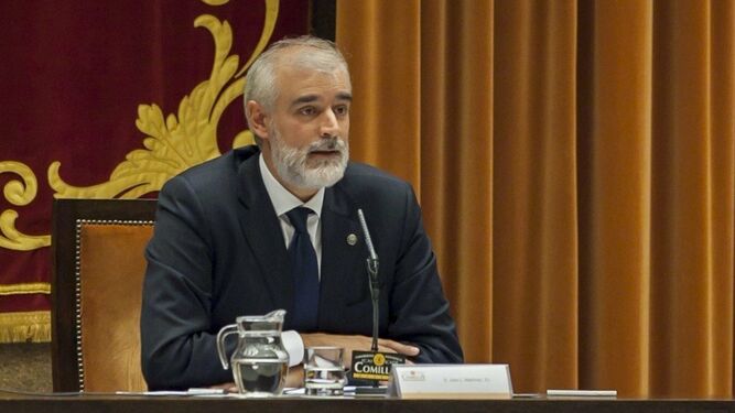 Julio Martínez, en su época de rector