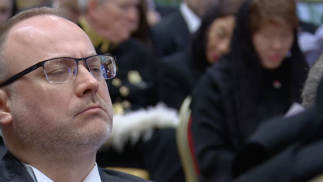 El Cuerpo Diplomático escucha al Papa Francisco