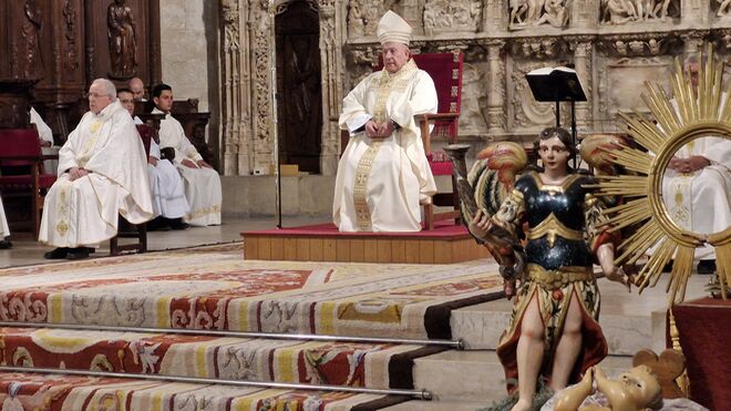 Vicente Jiménez, en la catedral de Huesca