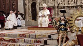 Vicente Jiménez, en la catedral de Huesca