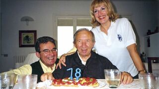 Carras y su mujer, Jone, con don Giussani