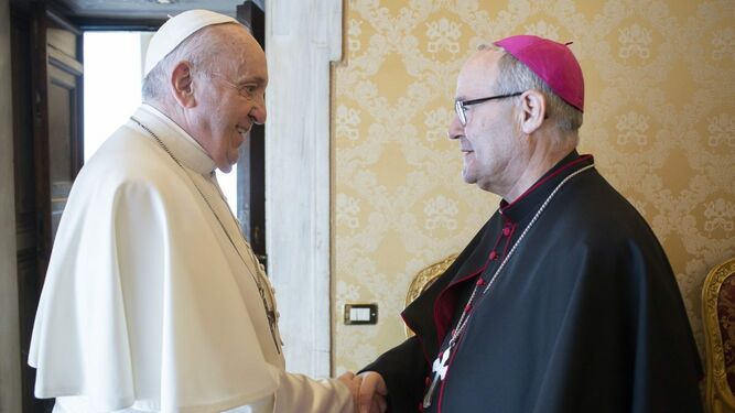 Francisco Cerro, con el papa Francisco