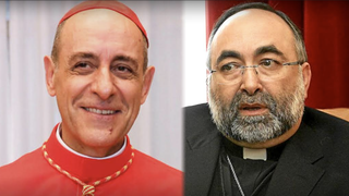 Cardenal Fernández y arzobispo Sanz