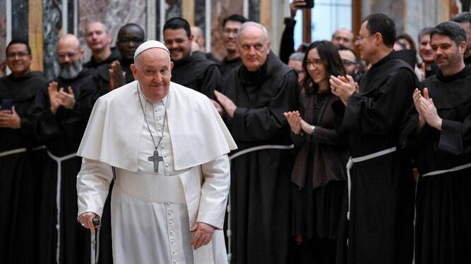 Francisco, con la delegación del “Studium Biblicum Franciscanum”