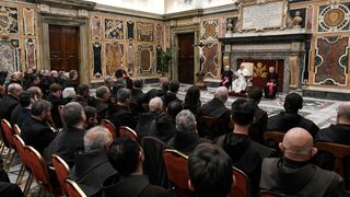 El Papa, con el Studium Biblicum Franciscanum