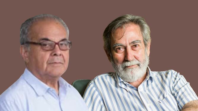 Felipe Zegarra con su amigo sacerdote Andrés Gallego