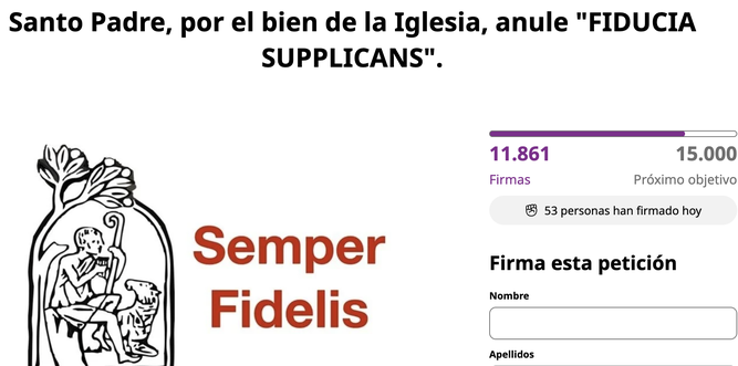 Campaña contra Fiducia suplicans