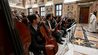El Papa, con la Fundación Arena de Verona