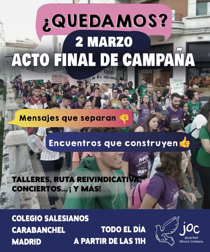 Cartel Acto Campaña JOC