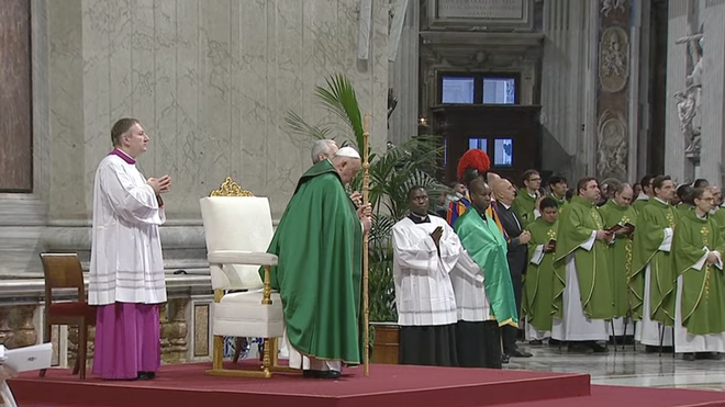 Francisco, en la liturgia del Domingo de la Palabra de Dios