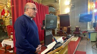 Fernando Chomali, durante la presentación del documental