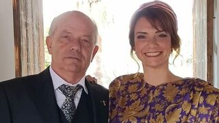 Diego Valencia y su hija, Ana Beatriz