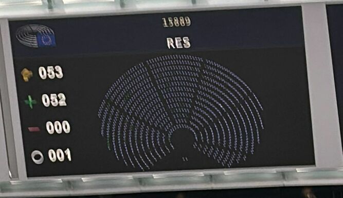 Votación en Estrasburgo