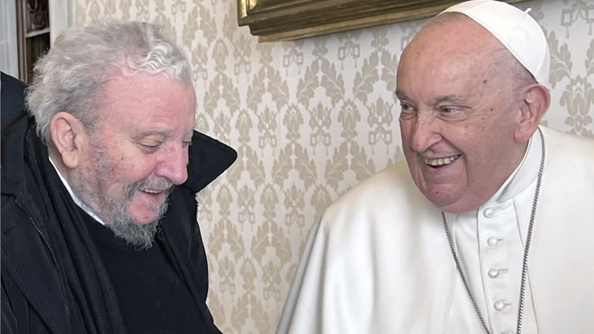 Francisco, con Kiko Argüello, iniciador del Camino Necarecumenal