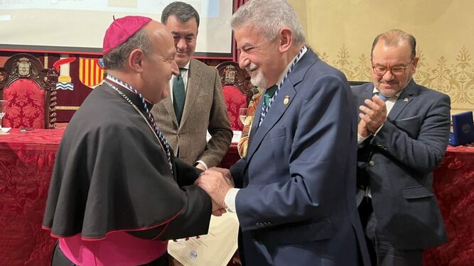 Monseñor Prieto, membro de Honra da Academia Xacobea